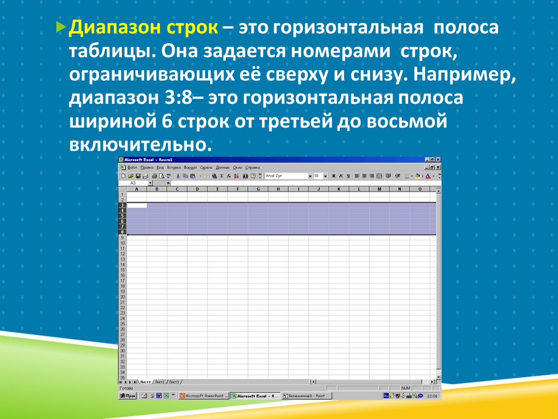 Диапазон строки. Диапазон это. Диапазоне в диапазоне. Прикладная программа MS excel это.