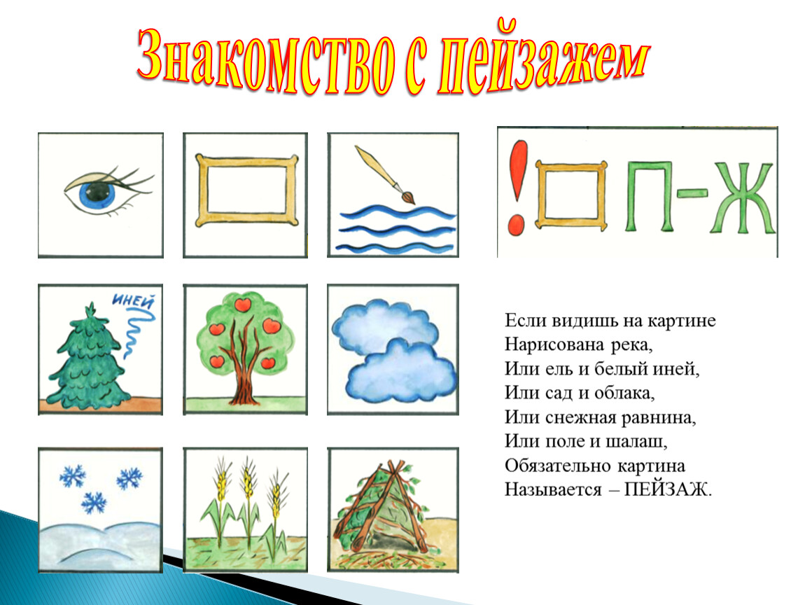Знакомство с пейзажем Если видишь на картине