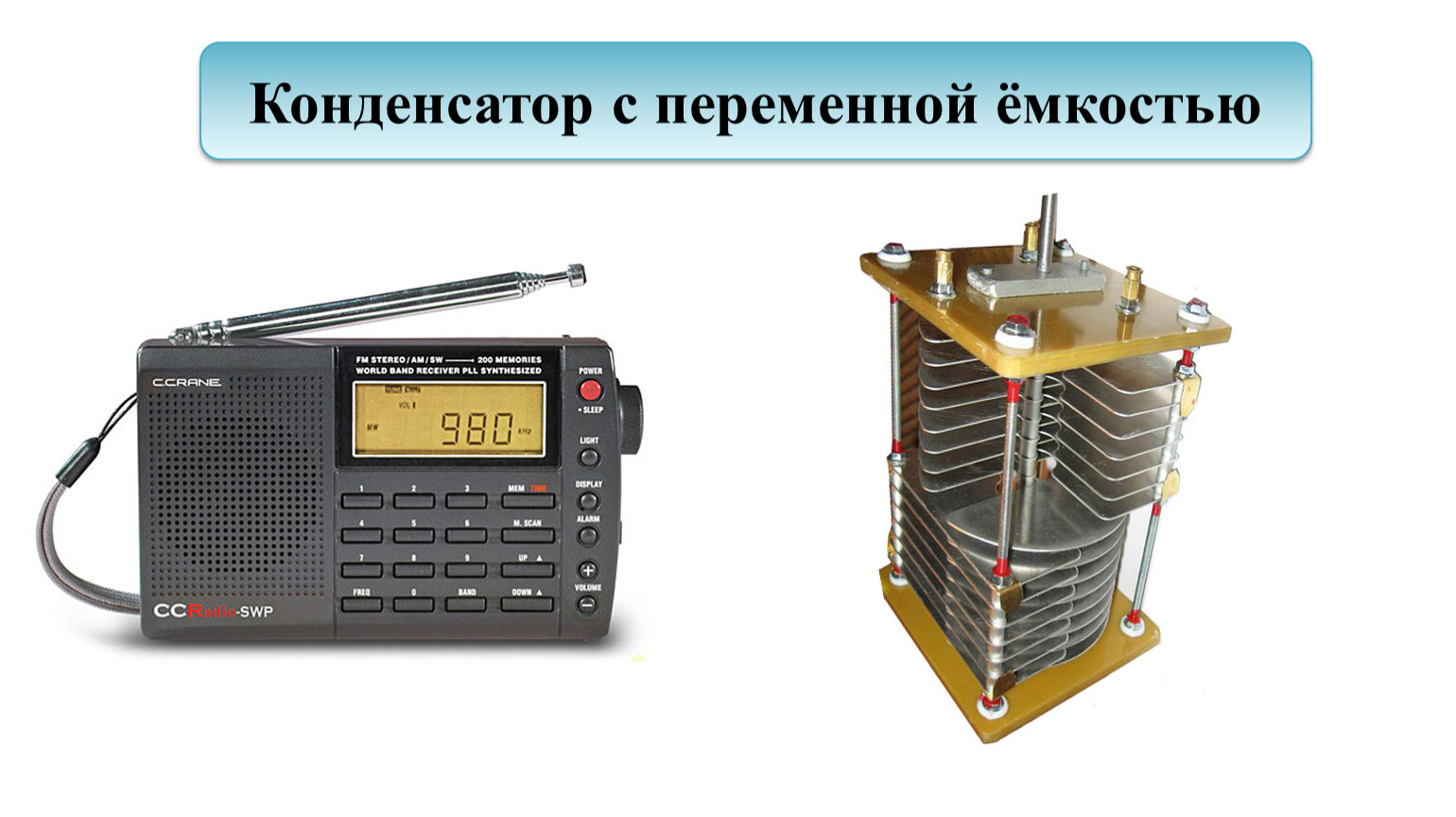 Применение конденсаторов презентация. Конденсаторы в технике. Применение конденсаторов. Конденсатор переменной емкости. Конденсатор переменной емкости физика.