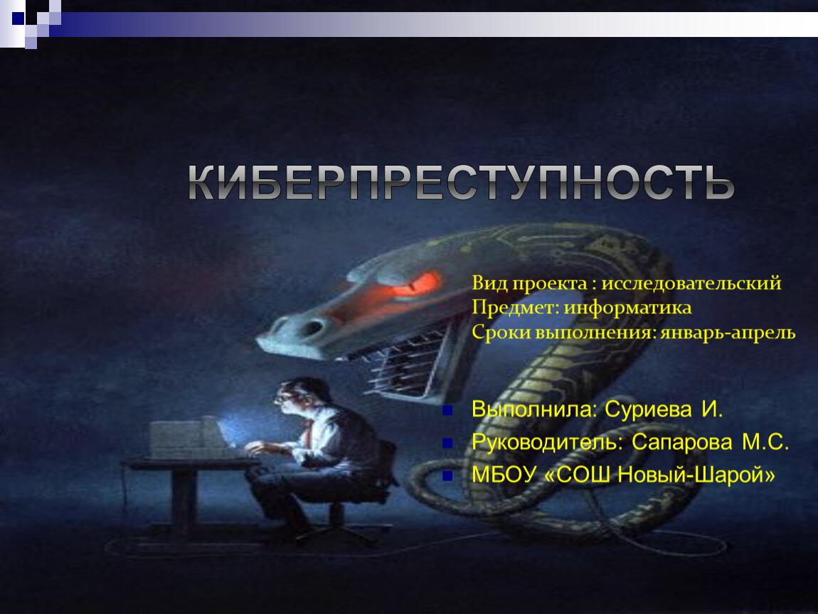 Проект киберпреступность 9 класс