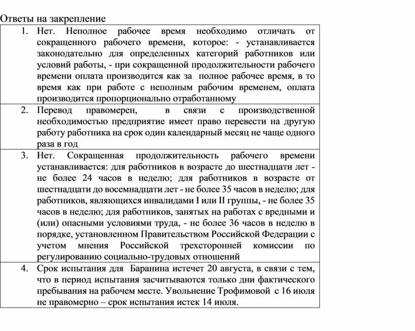 Правовое регулирование занятости и трудоустройства план егэ по обществознанию