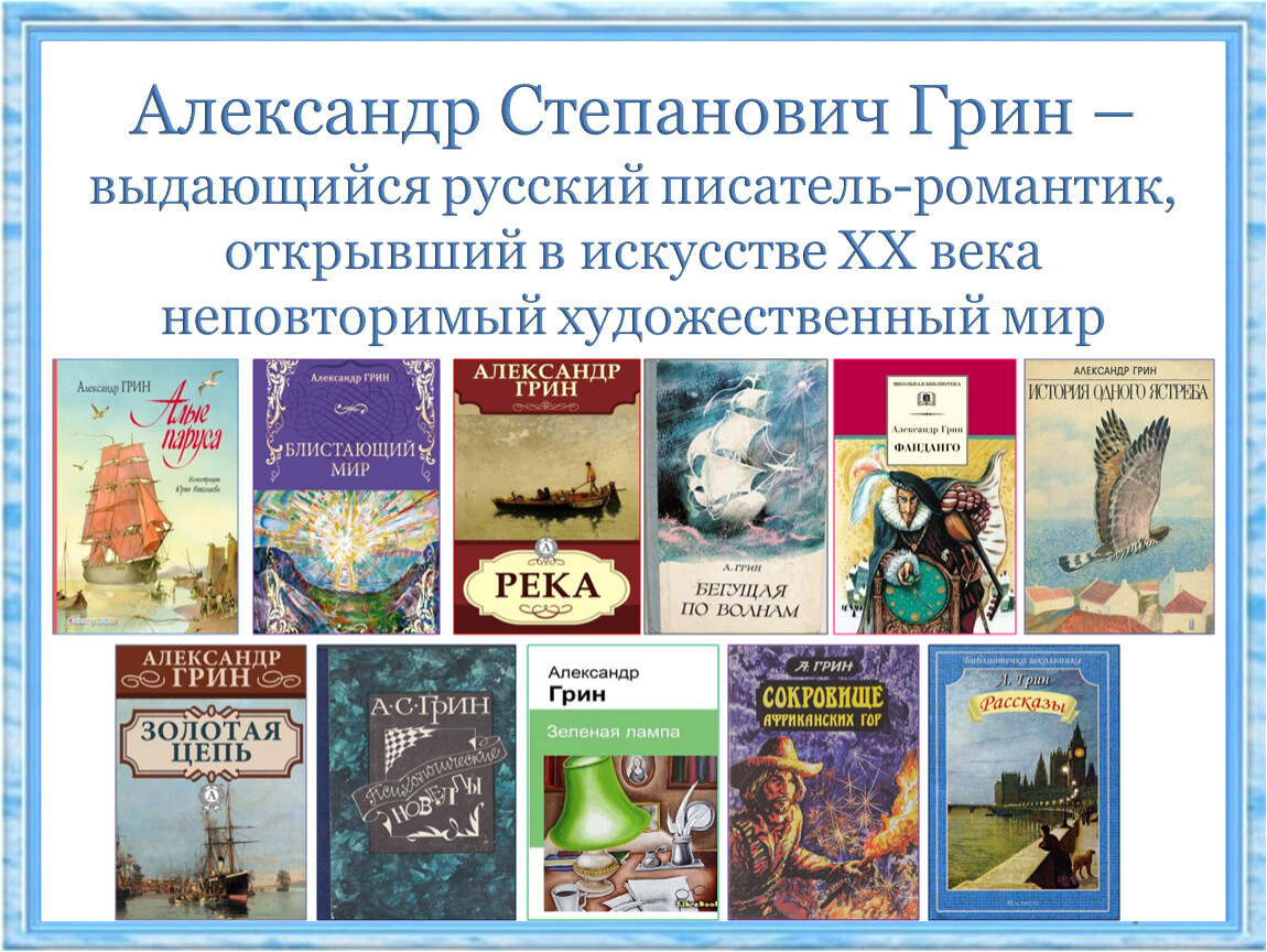 Биография Александра Грина (дидактический материал по литературе в 6 классе)