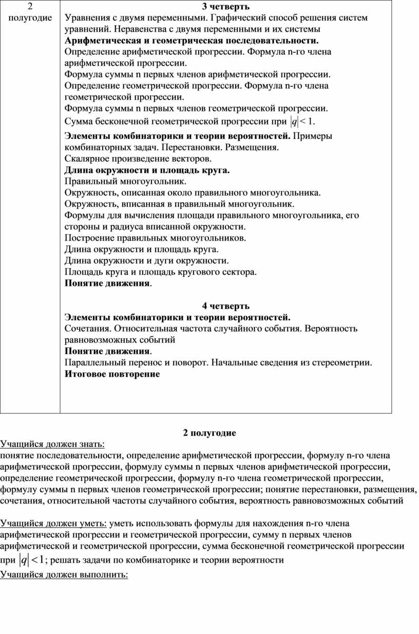 Уравнения с двумя переменными.
