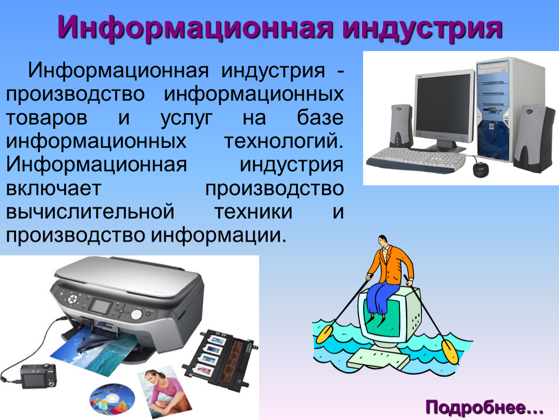 Презентация информационные продукты и услуги
