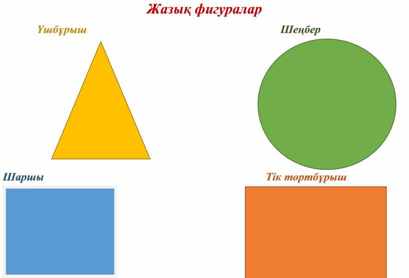 Геометриялық фигуралар презентация 2 сынып