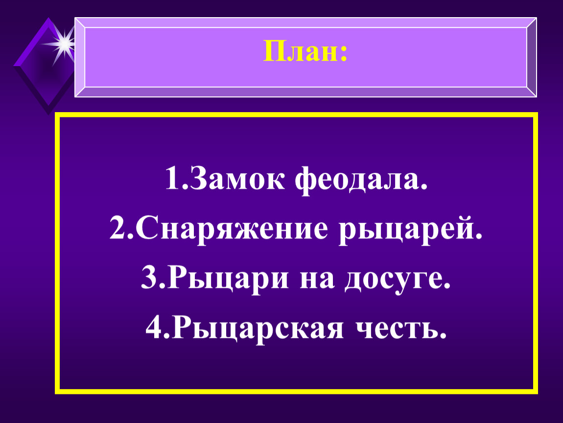 Урок 11 В рыцарском замке