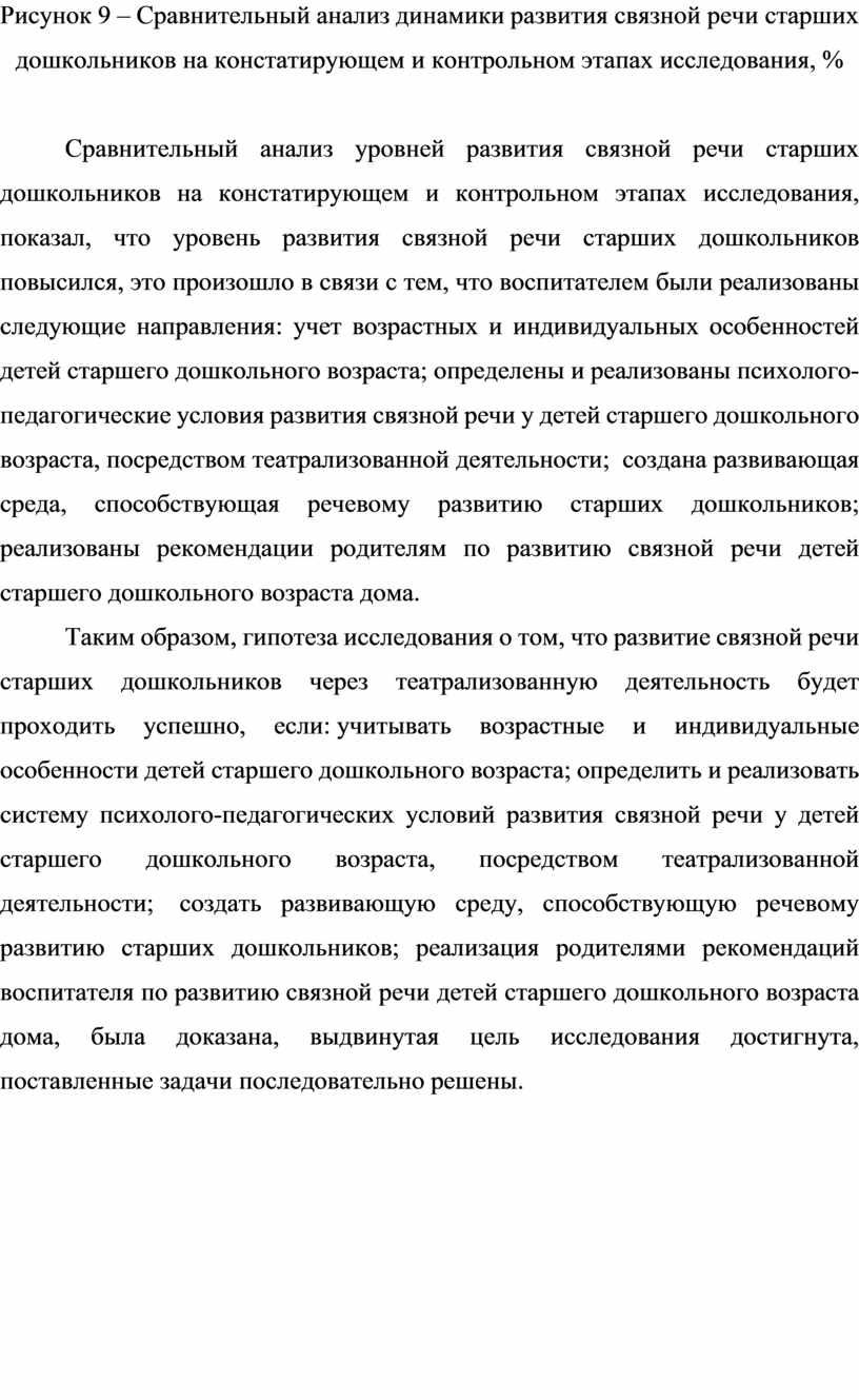 Теоретические аспекты исследования развития связной речи детей старшего  дошкольного возраста посредством театрализованн