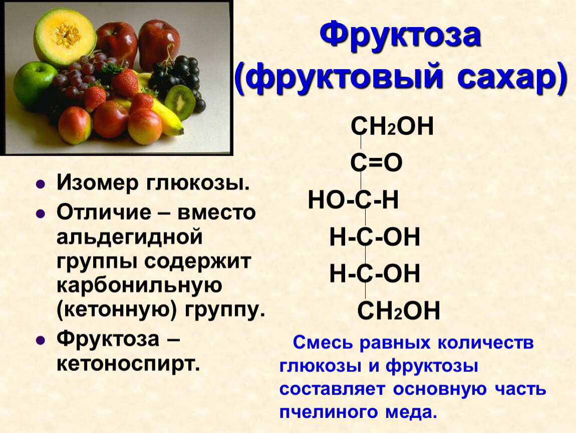 Глюкоза фруктоза химия