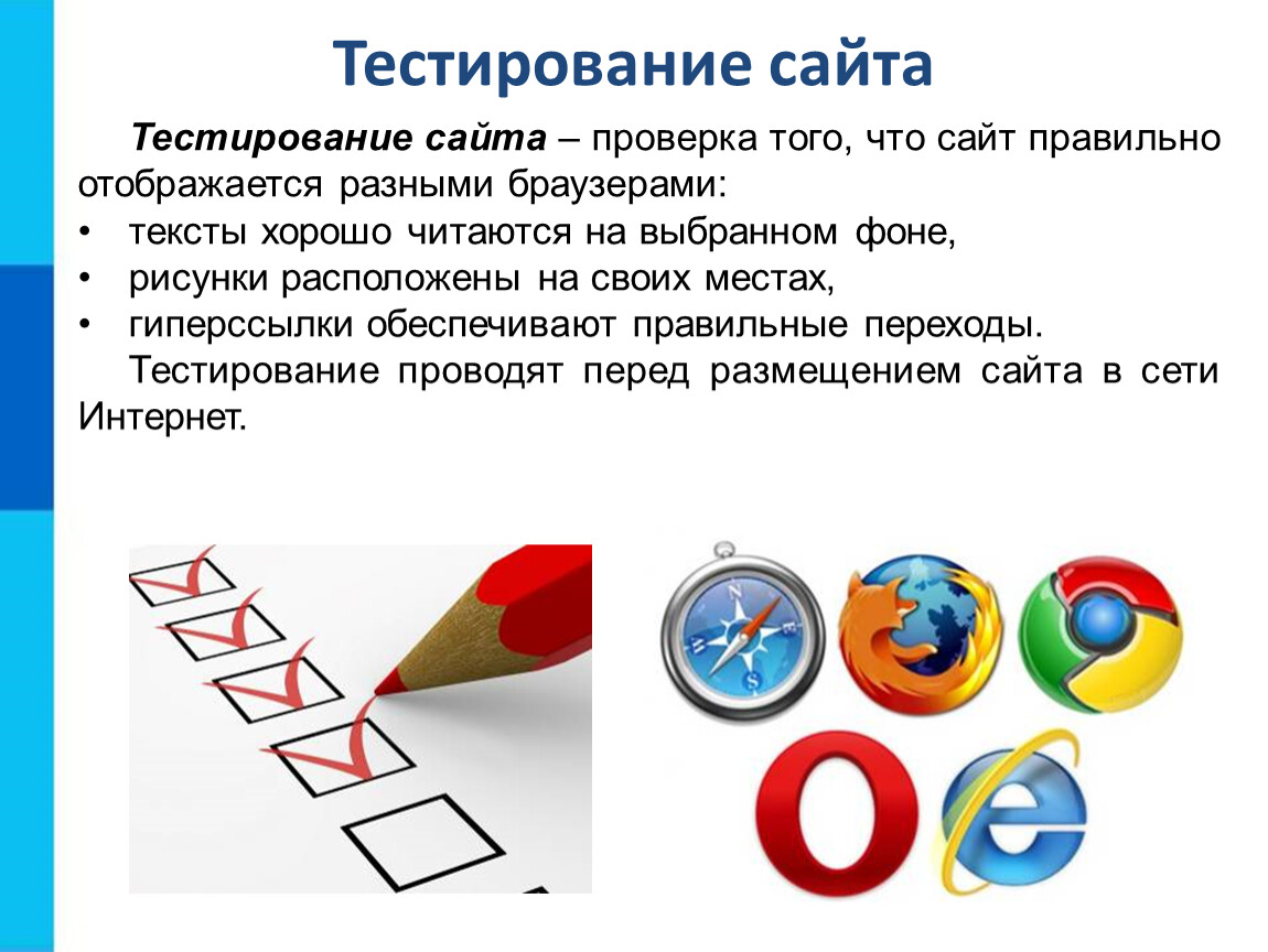 Презентация создание сайтов информатика