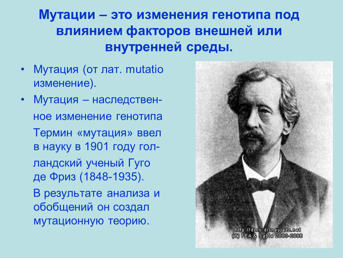 Изменение генотипа. Мутация термин. Кто ввел термин мутация. Мутация это изменение генотипа. Термин мутация введён….