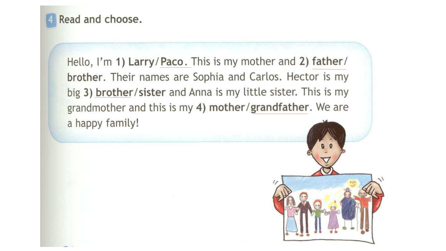 Larry paco. A Happy Family 3 класс рабочая тетрадь. Семья на английском 3 класс. Семья английский язык 3 класс. A Happy Family 3 класс рассказ.