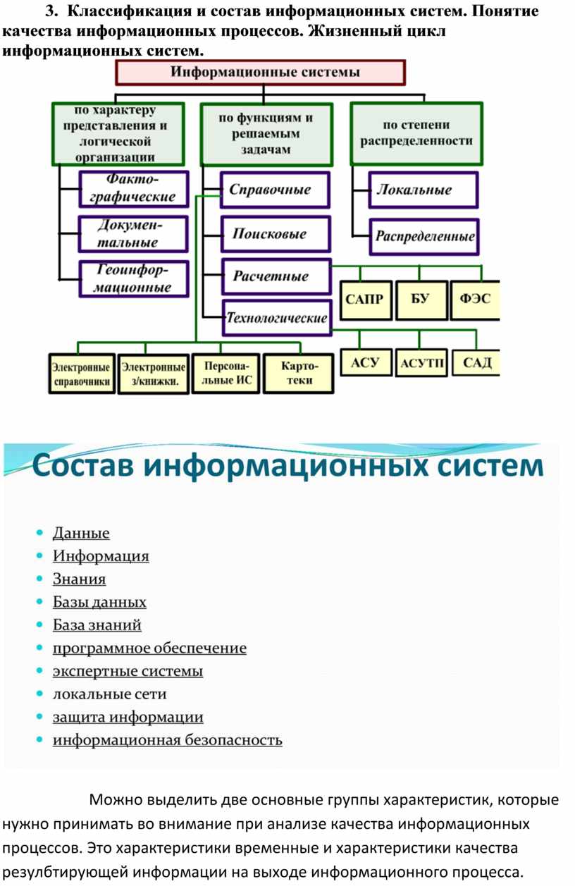 Информационная характеристика