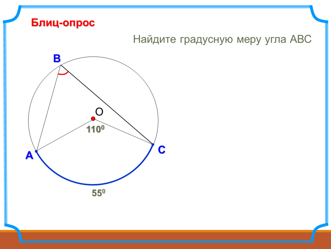 Центральные и вписанные углы презентация атанасян - 85 фото