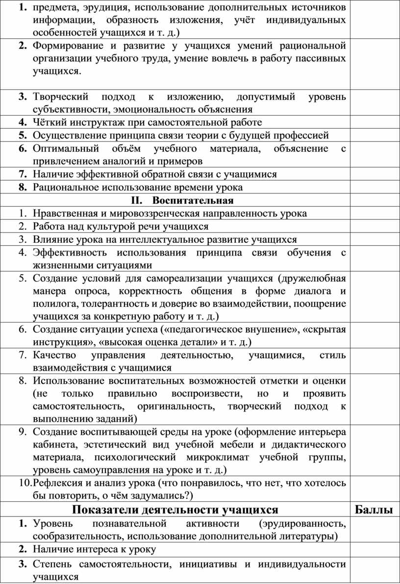 Анализ посещенного мероприятия в школе образец