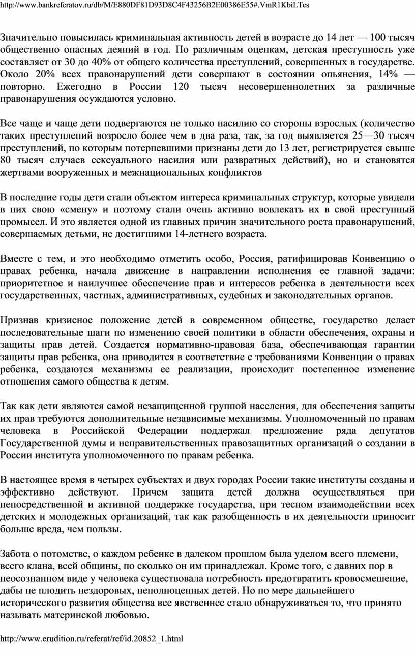 Реферат: Уполномоченный по правам человека в Российской Федерации