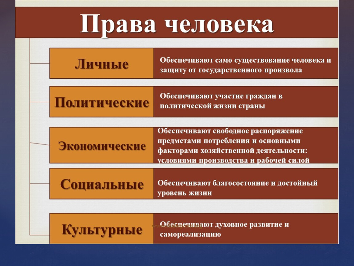 Права и свободы граждан проект