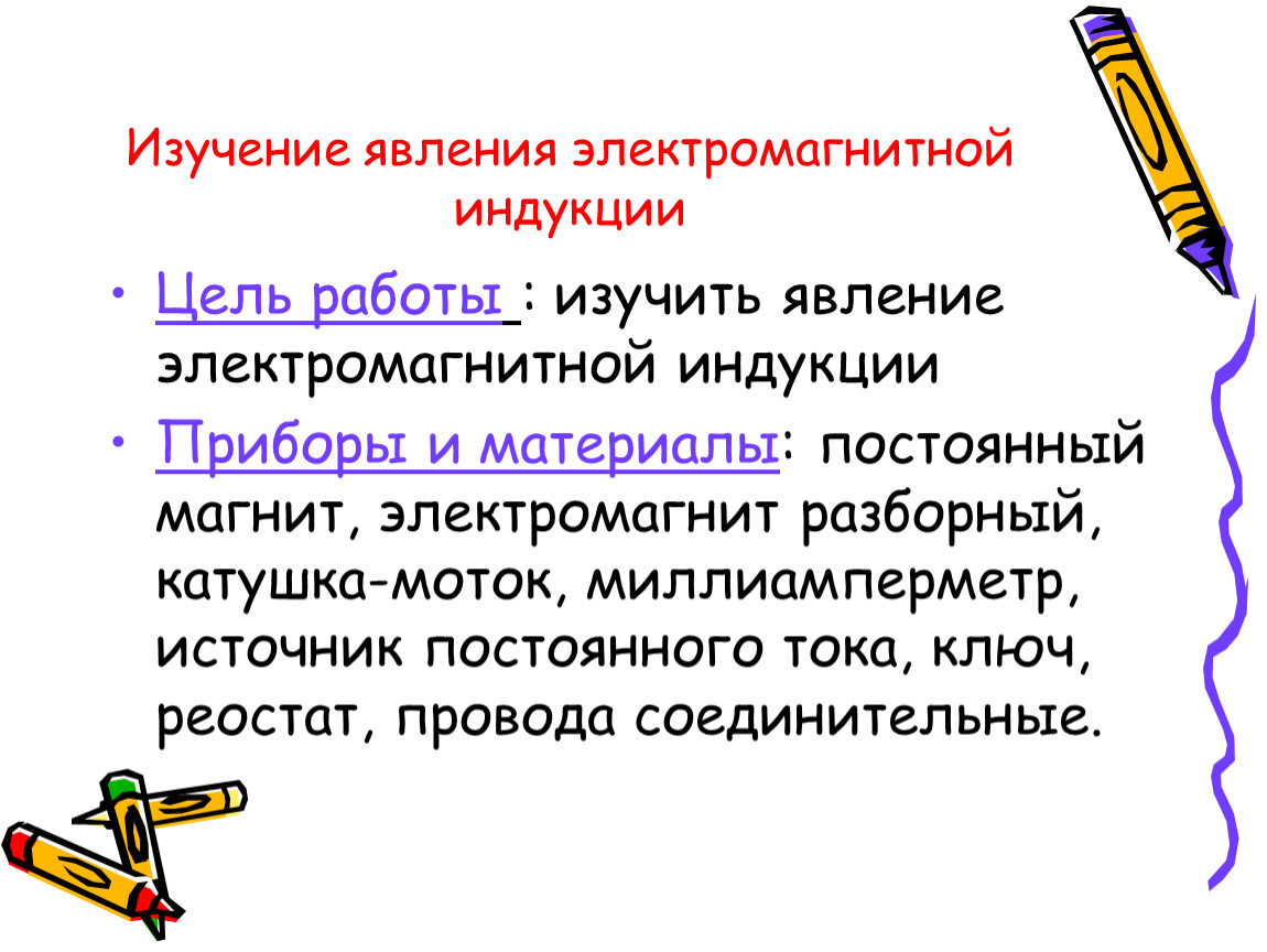 Исследование явления