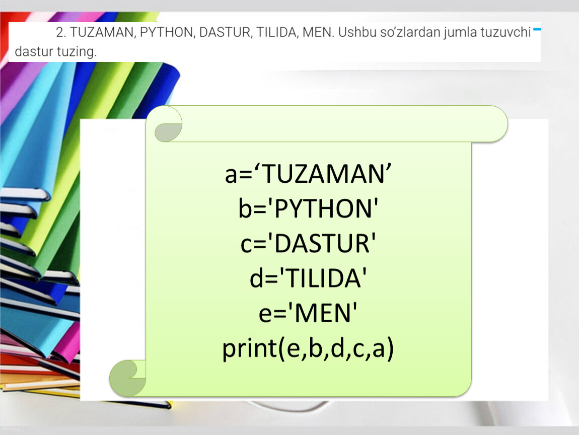 A is b python