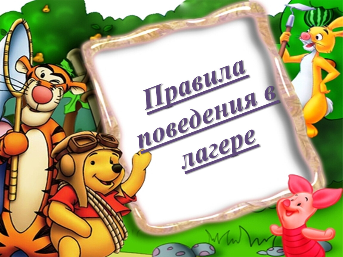 Презентация правила поведения в пришкольном лагере дневного пребывания