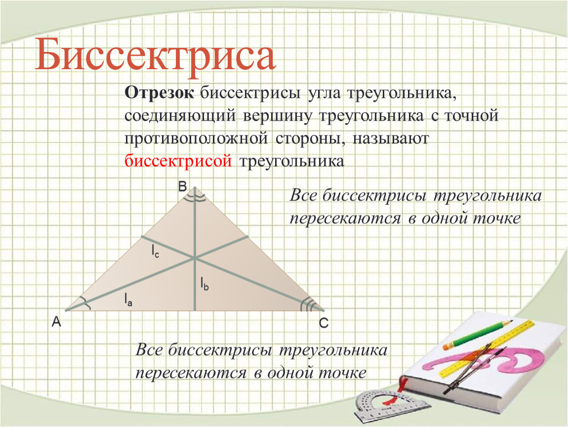 Биссектриса фигуры. Биссектриса это отрезок. Биссектриса треугольника. Биссектриса угла треугольника. Отрезок биссектрисы угла треугольника.