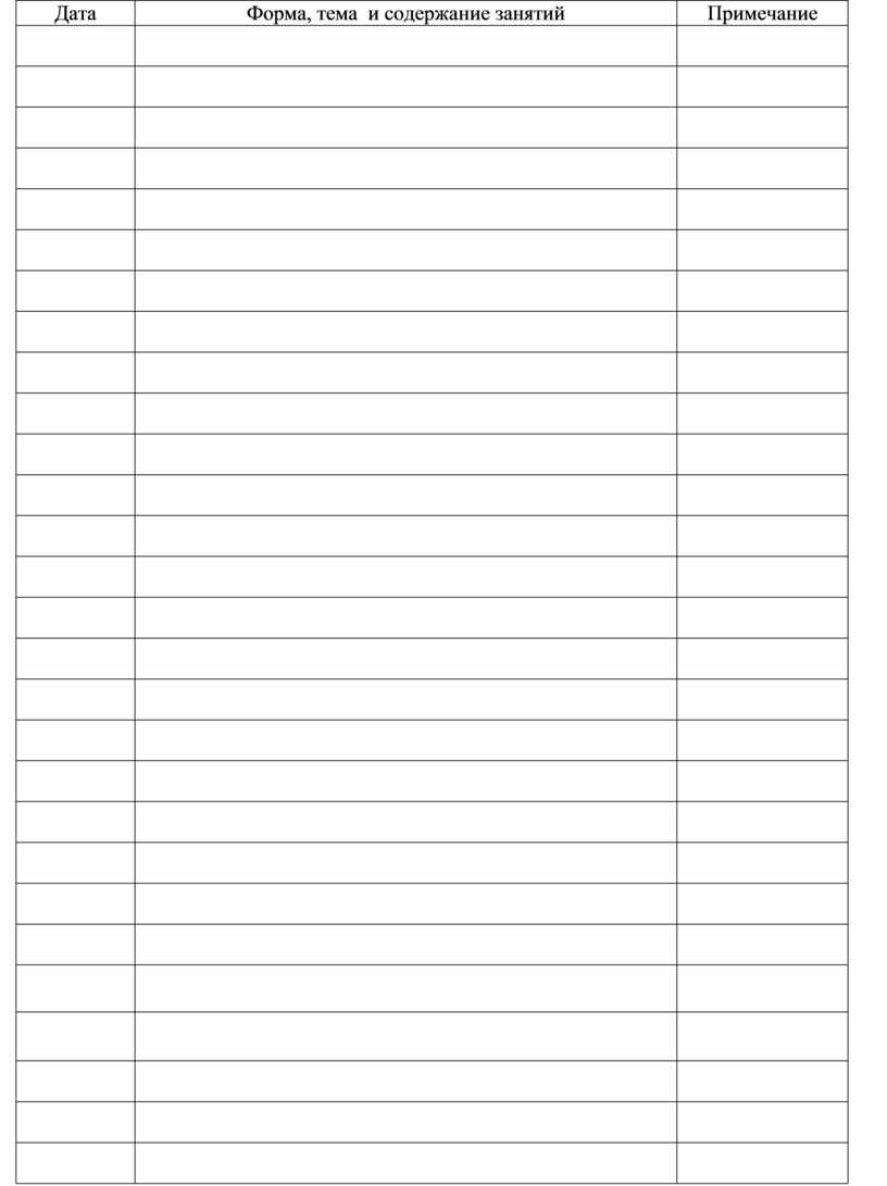 Форма даты. Журнал индивидуальных занятий содержание занятий. Форма для даты.