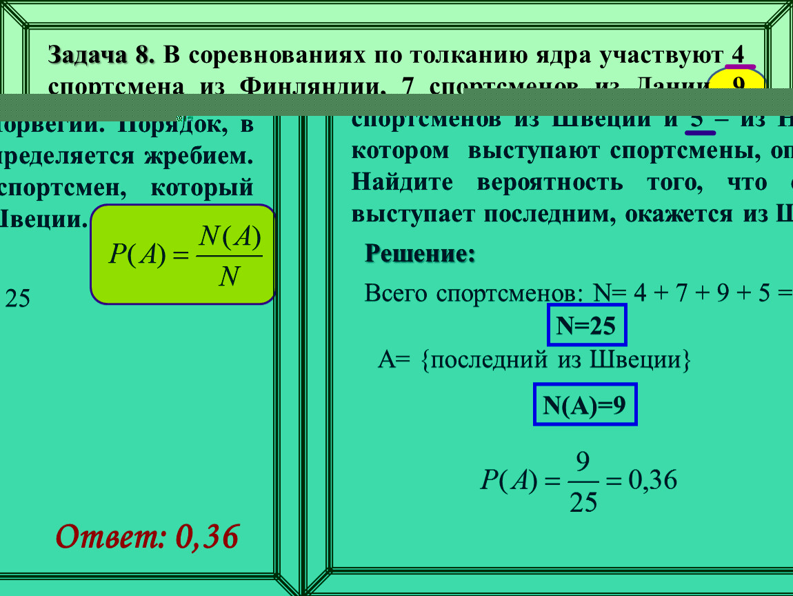 В соревнованиях по толканию ядра участвуют 6