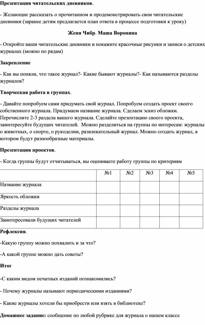 По страницам детских журналов презентация 3 класс