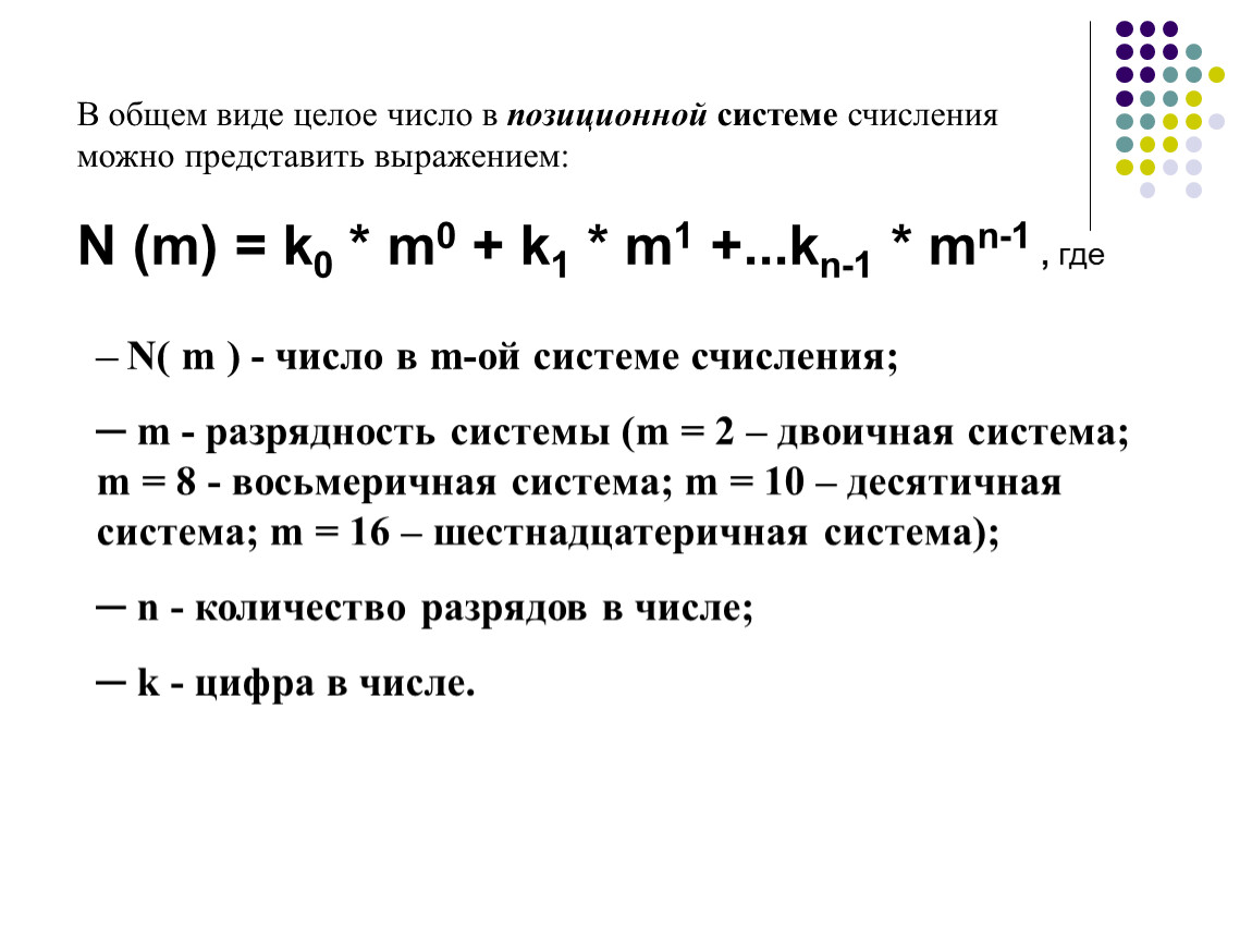 Кодировка числа. Кодирование чисел системы счисления. Целое число в позиционной системе счисления. Принципы кодирования чисел в позиционных системах счисления. Дробное число в позиционной системе счисления.