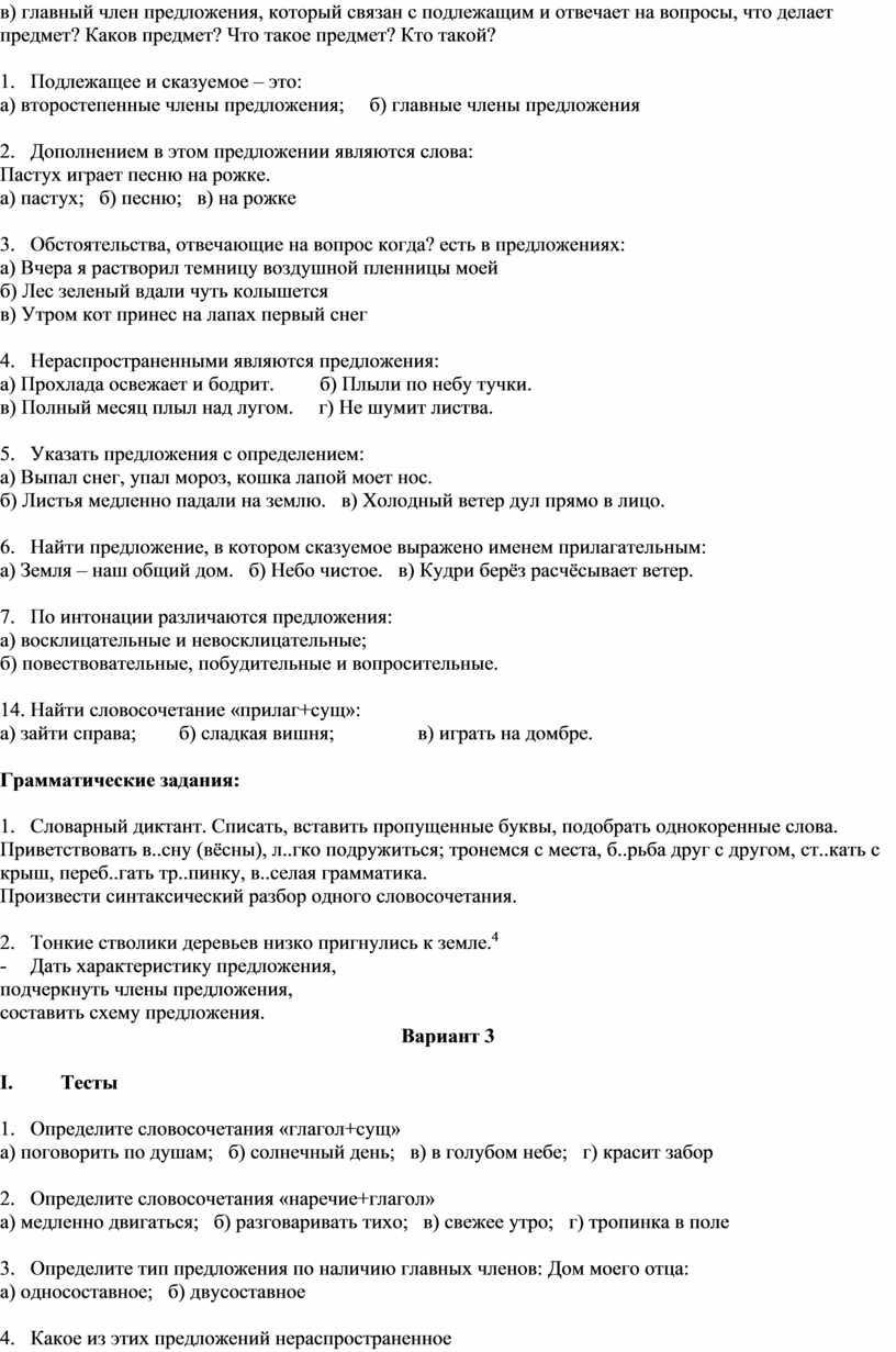 Сборник проверочных работ по русскому языку для 5 - 6 классов