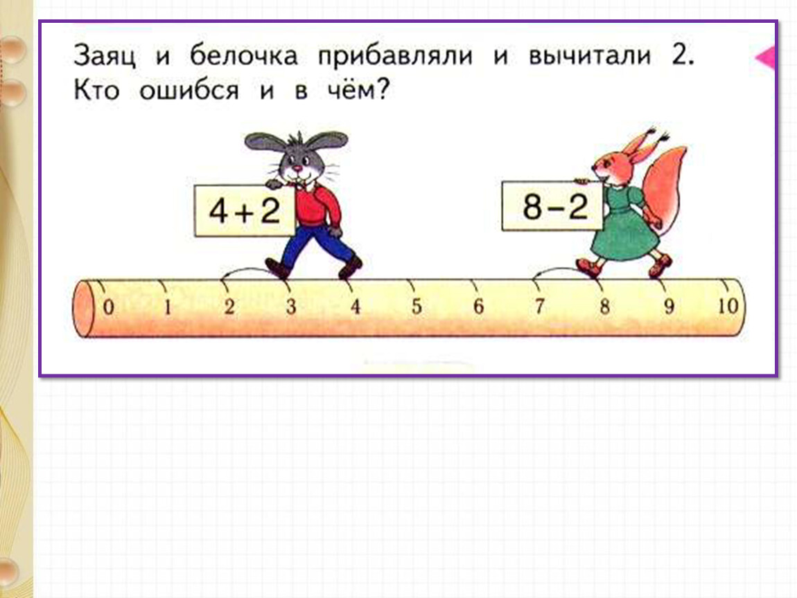 Прибавь. Заяц прибавлял 2 Белочка вычитала 2 кто ошибся и в чём. Заяц и Белочка прибавляли и вычитали. Заяц и Белочка прибавляли и вычитали 2. Заяц и Белочка прибавляли и вычитали 2 кто ошибся и в чем ответ.