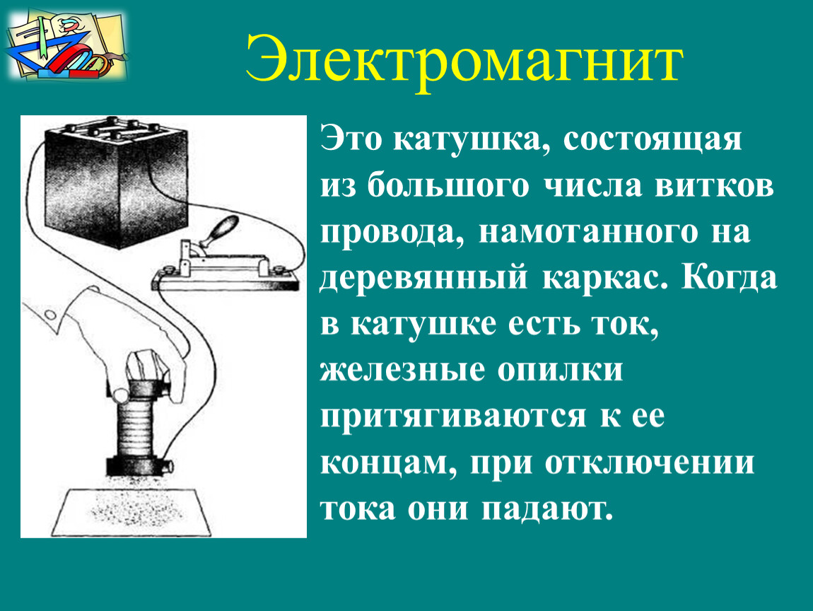 1 катушка состоит из. Основные детали электромагнита. Электромагнит из катушки. Электромагнит это в физике. Устройство электромагнита.