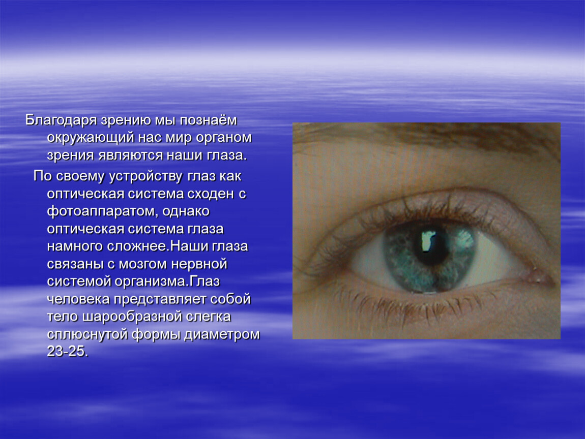 Доклад по физике на тему зрение. Глаз для презентации. Презентация на тему глаз. Презентация на тему глаза человека. Презентация на тему зрение.