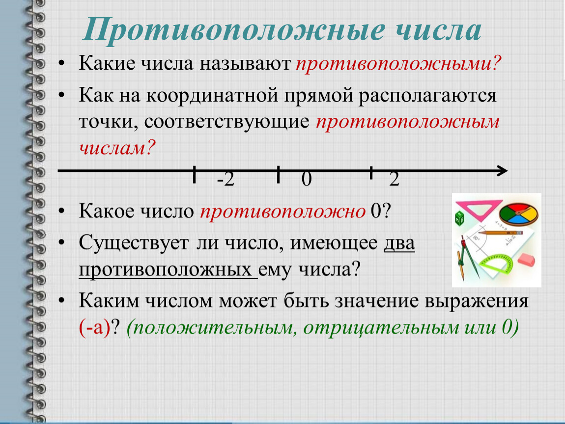 Называются противоположно. Противоположные числа. Противоположные числа примеры. Какие числа называются противоположными. Определение противоположных чисел.