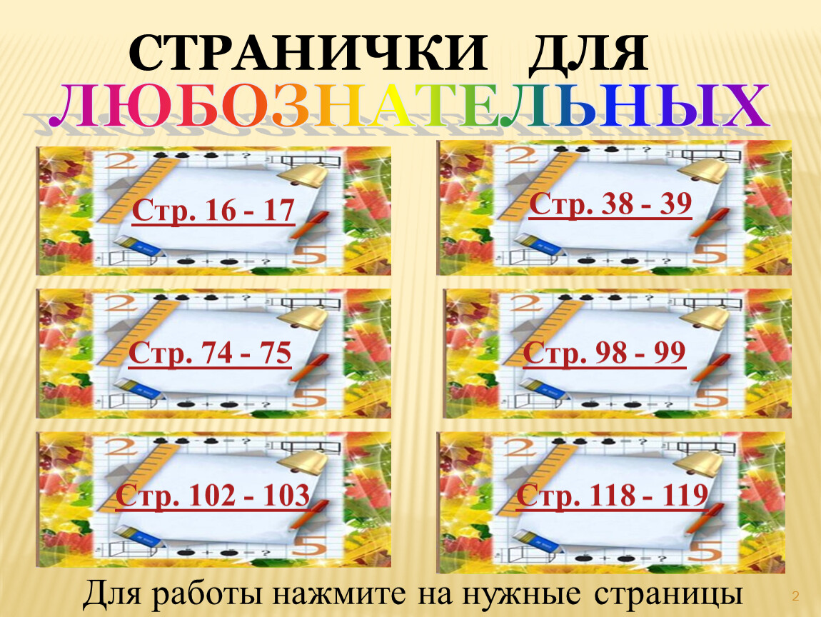 Странички для любознательных почему их так назвали 1 класс школа россии презентация