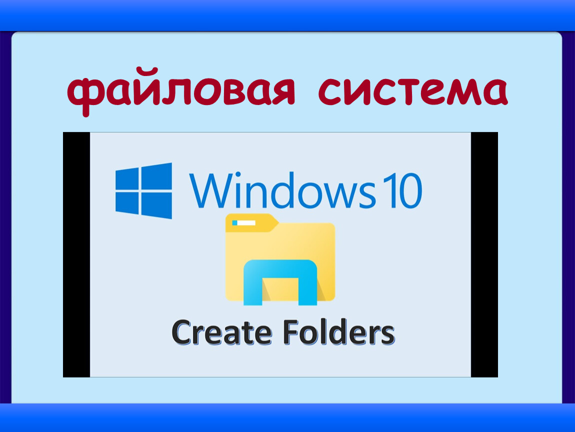 Умк босова 10 класс информатика. Презентация файлы и папки 6 класс босова.