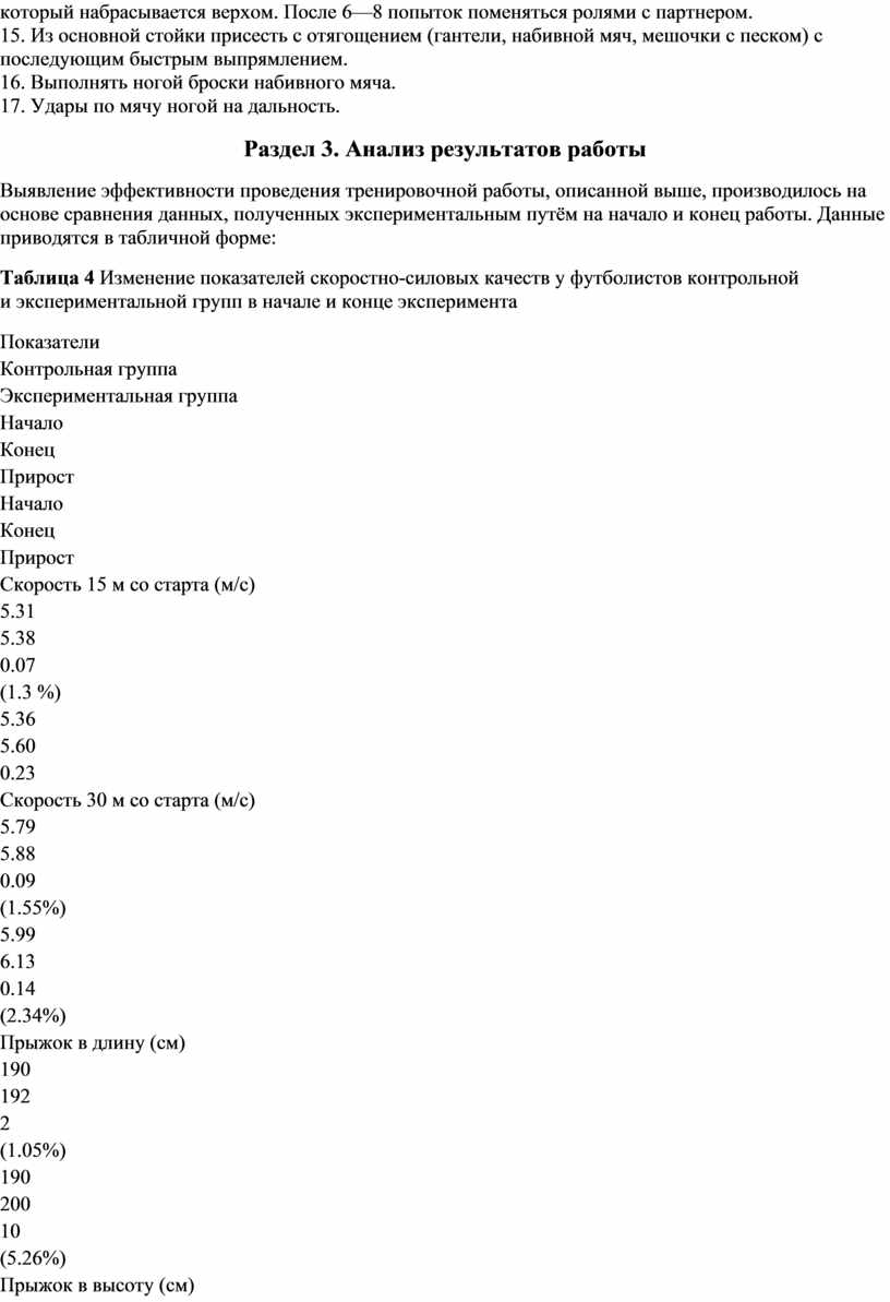 Методическое пособие для учителей физической культуры «Развитие скоростно- силовых качеств футболистов»