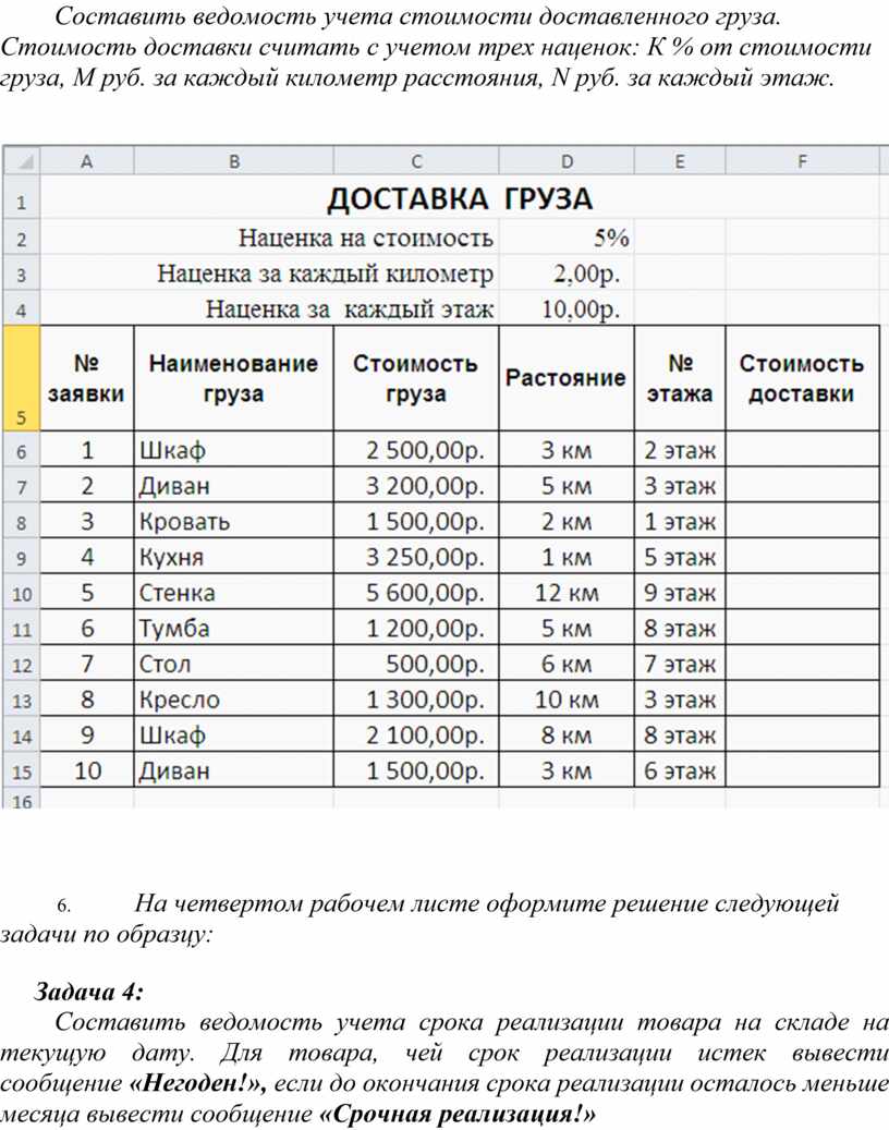 Ведомость на получение подарков образец