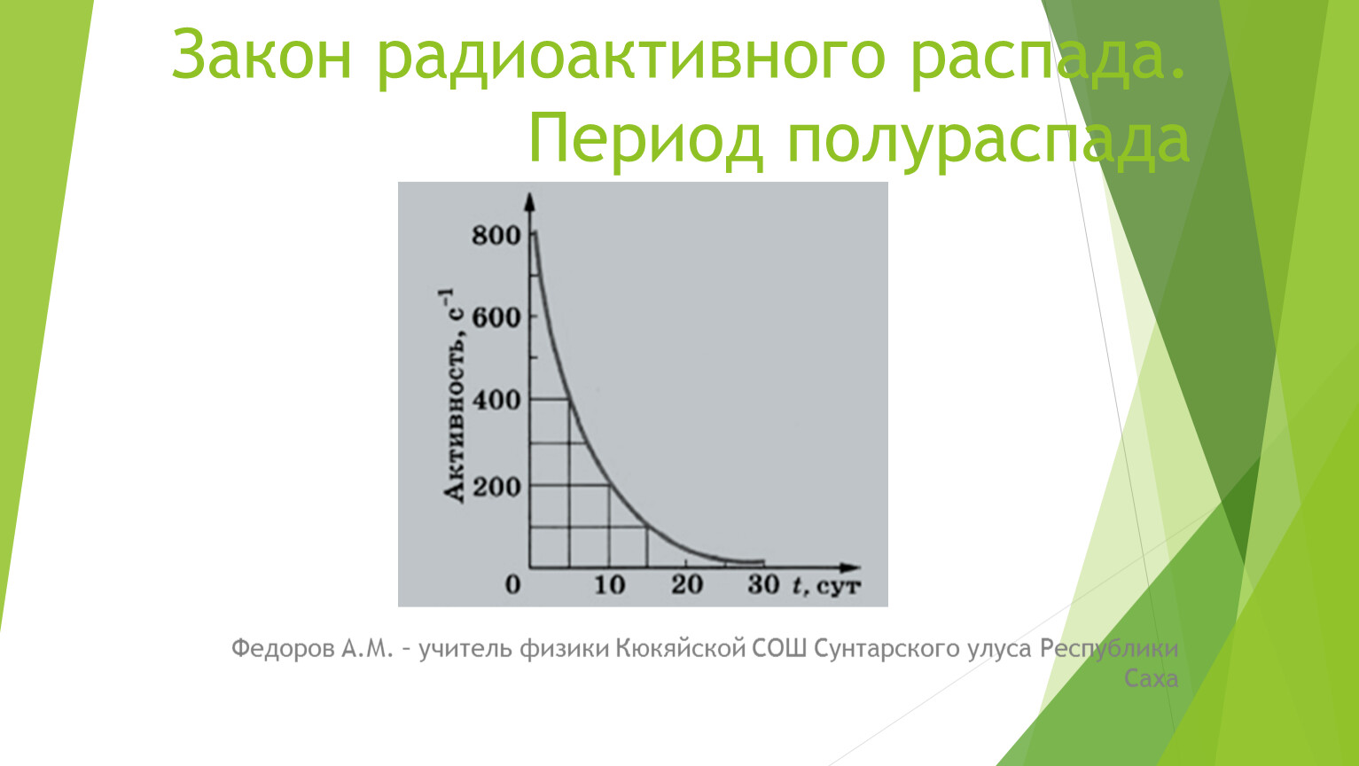 Радиоактивный распад 9 класс