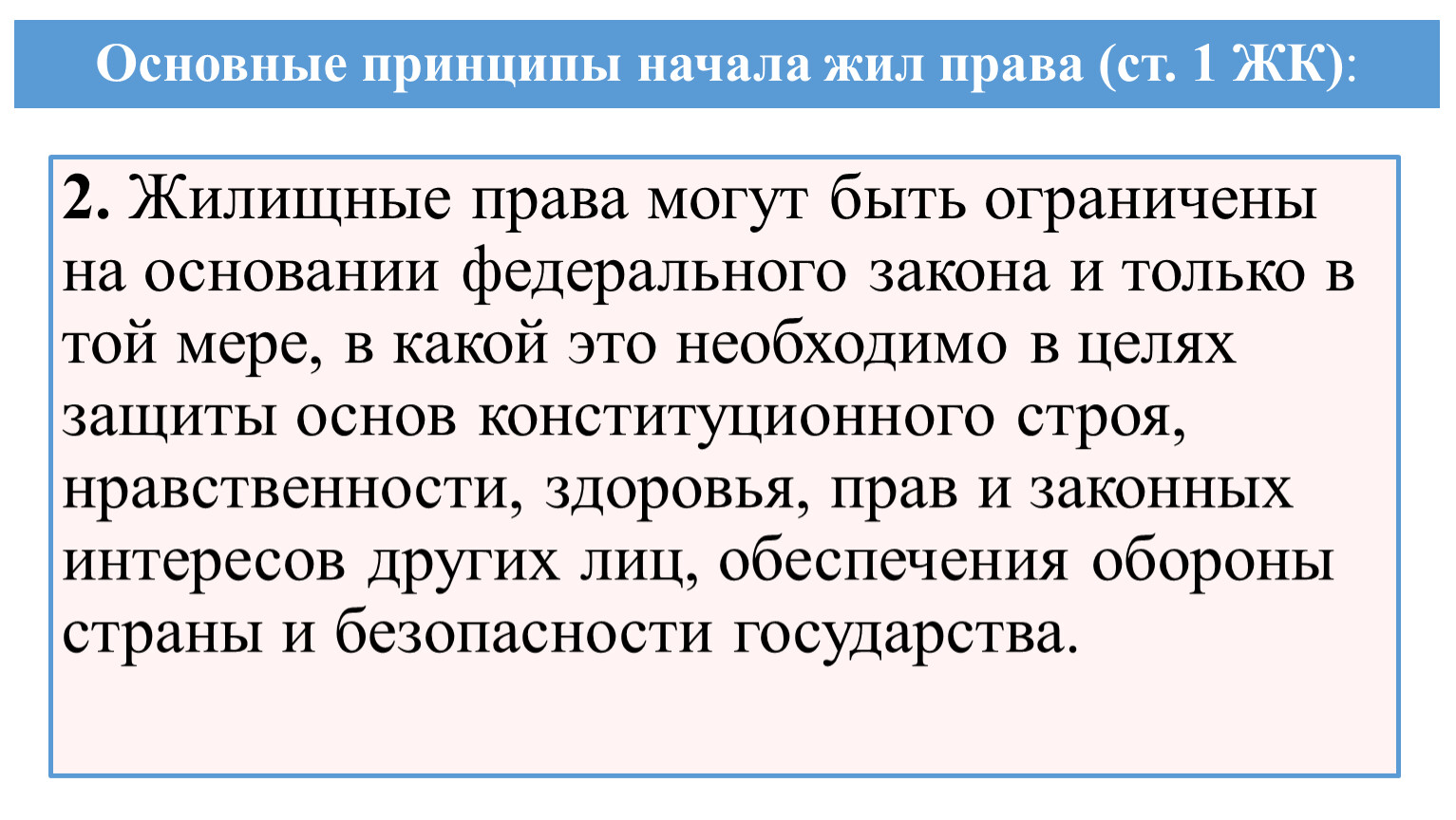 Жилищное право презентация по праву 11 класс