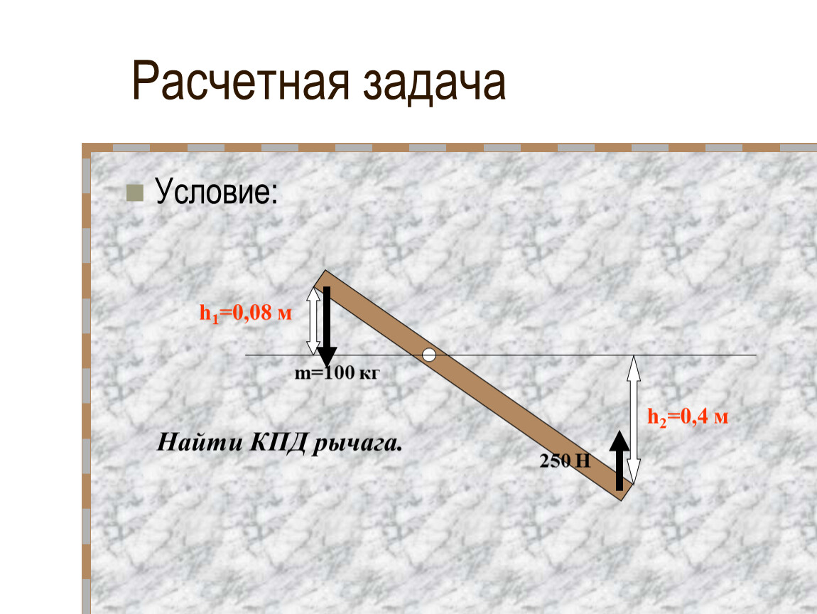 Физика 7 класс кпд простых механизмов презентация