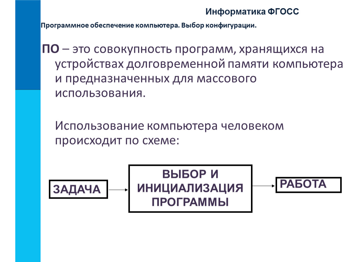 Программная конфигурация компьютера. Совокупность программ для обеспечения работы компьютера это. Совокупность программ, хранящихся на компьютере. Программное обеспечение это совокупность программ хранящихся. Выбор конфигурации компьютера.