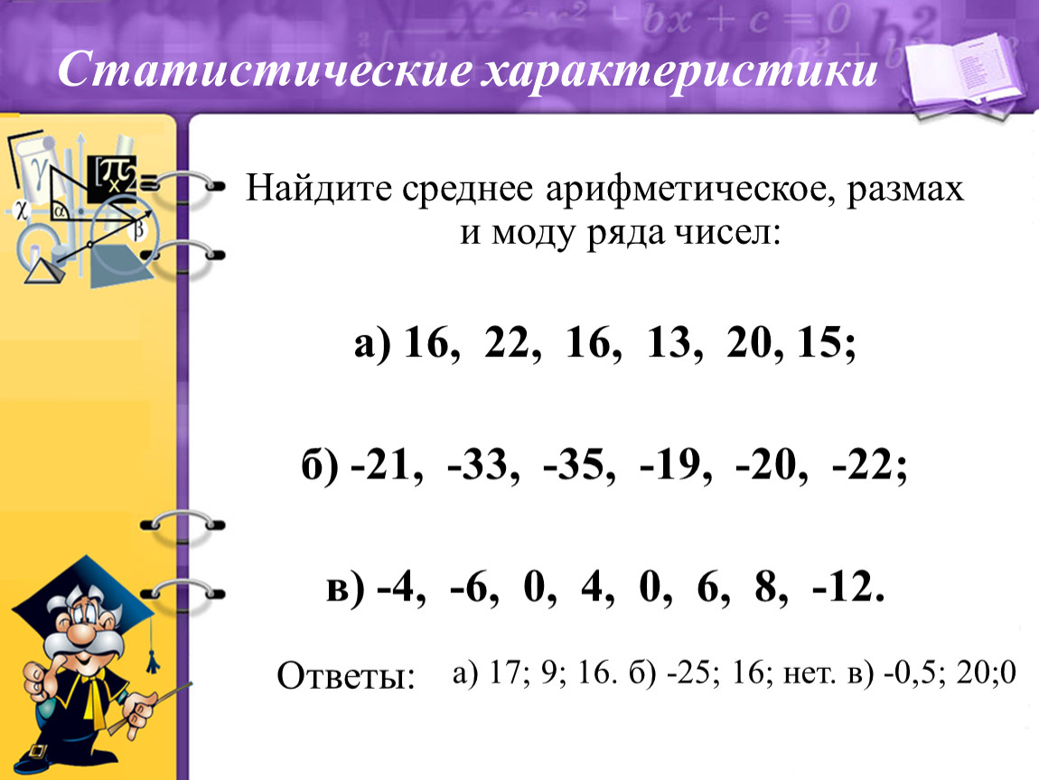 Найдите для этого набора среднее арифметическое медиану. Среднее арифметическое чисел. Среднее арифметическое ряда чисел. Как найти среднее арифметическое ряда чисел. Среднее арифметическое и размах ряда.