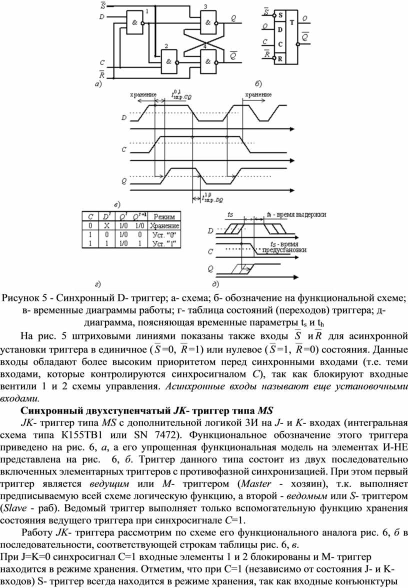 Триггер обозначение на схеме