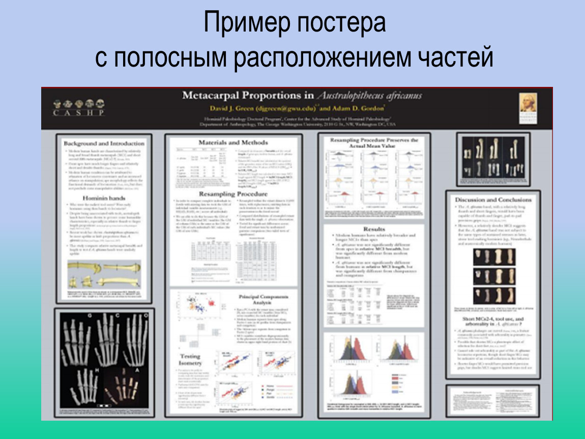 Пример стендовой презентации