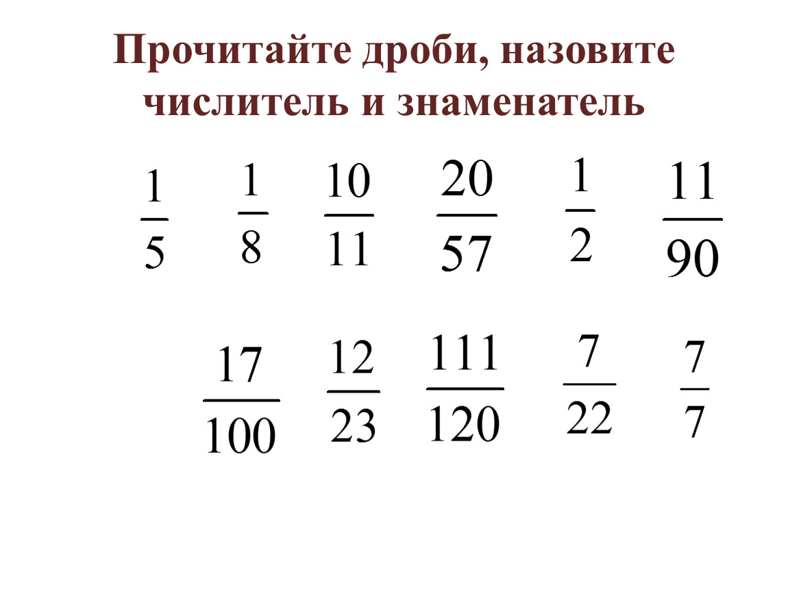 19 дробь 35. Сравнение обыкновенных дробей примеры. Числитель и знаменатель. Все неправильные дроби с числителем 5. Как читать дроби на русском.