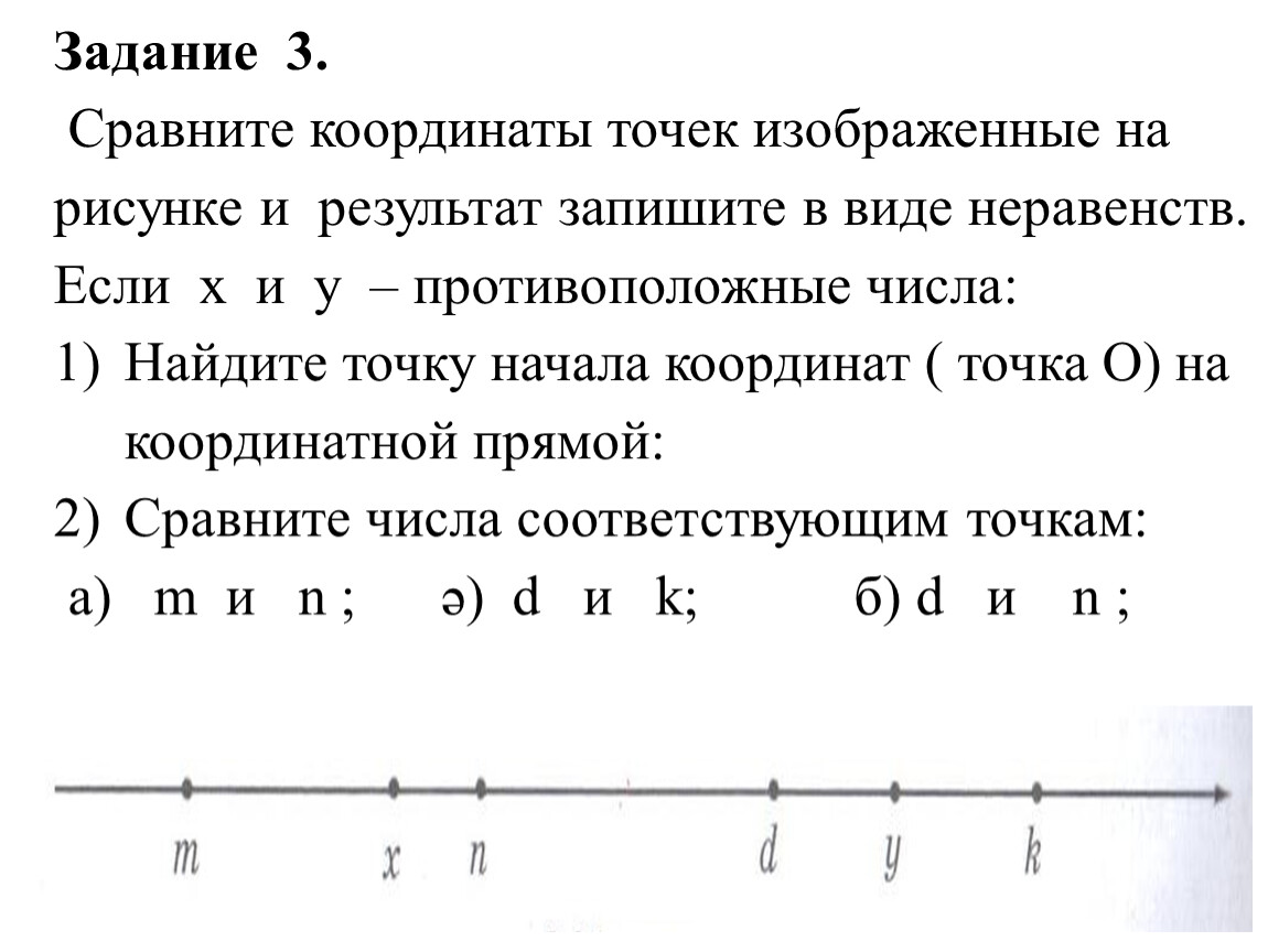 Найдите координаты точек изображенных на рисунке 3