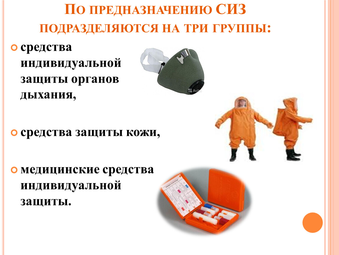 Группы средств индивидуальной защиты. Предназначение СИЗ. Каково предназначение средств индивидуальной защиты. Группы на которые подразделяются СИЗ.