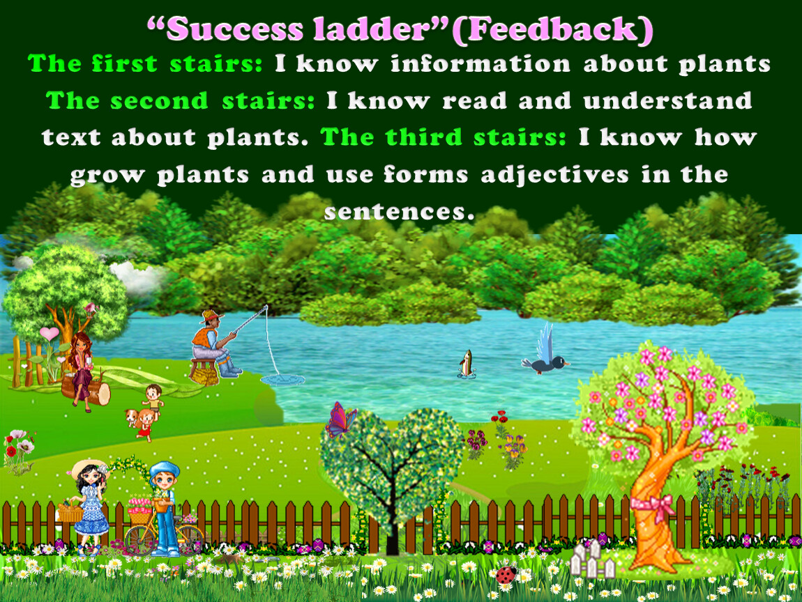 Success ladder”(Feedback) The first stairs: