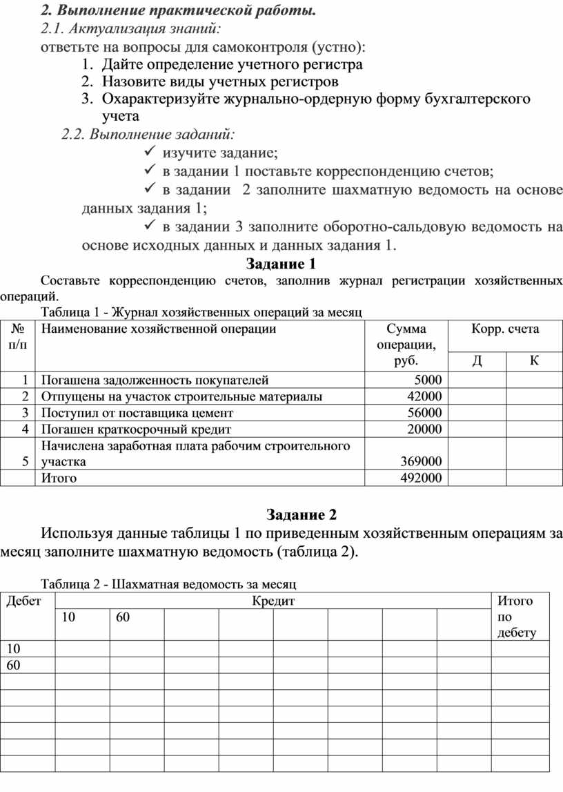 Практическая работа № 12 Тема: Решение практических ситуаций при  использовании различных форм бухгалтерского учета