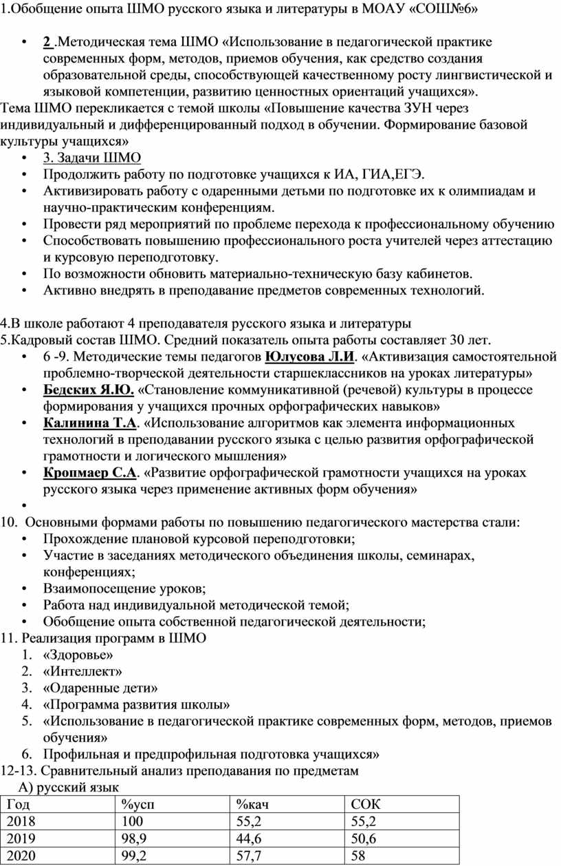 План работы шмо учителей химии биологии и географии на 2022 2023 учебный год